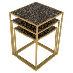 Nest of Three Tables Roxy Leopard - Stacked