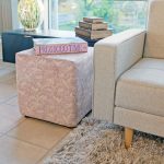 Twitter Square Tuffet - Casa Nova Collection in our Showroom