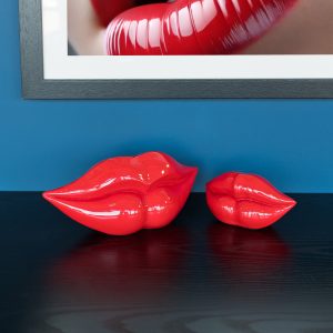 Red Lips Sculpture