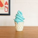Small Mint Ice Cream Sculpture in our Showroom