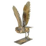 Gold Owl Iron Statue