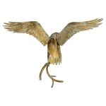 Gold Eagle Iron Sculpture - Back