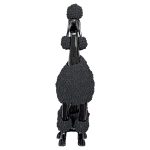 Black Pompom Poodle Statuette - Front