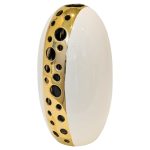 Ceramic Gold Holey Flower Vase