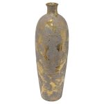 Aurous Gold Fleck Tall Vase