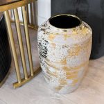 Aurous Gold Fleck Medium Vase in our Showroom