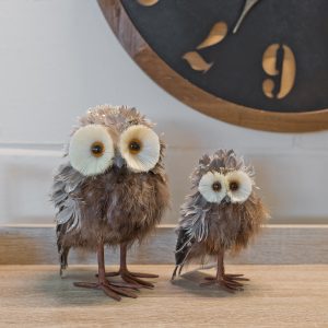 Brown Owl Decorations in our Showroom