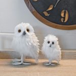 White Owl Decorations in our Showroom
