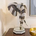 Elephant Bust Statue in our Showroom