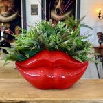Red Lips Planter Floral Display