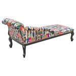 Myrtle and Mary Chaise Longue - Paradise Lost Stripe - Back