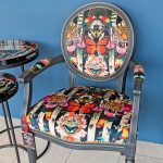 Myrtle and Mary Georgian Dining Carver in our Showroom - Close Up