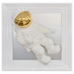 Spaceman 3D Wall Art Picture - White