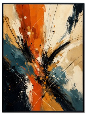 Abstract Explosion Velvet Print Wall Art
