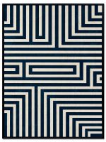 Geometric Labyrinth Velvet Print Wall Art
