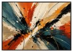 Abstract Explosion Velvet Print Wall Art