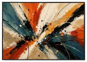 Abstract Explosion Velvet Print Wall Art