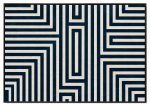 Geometric Labyrinth Velvet Print Wall Art