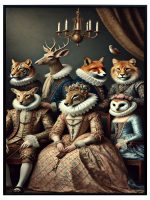 Regal Beasts Velvet Print Artwork