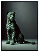Spotted in the Green Room Velvet Print Artwork