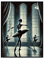 Tu Tu Spooky Velvet Print Artwork