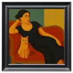 Quiet Companions Velvet Print - Black Frame