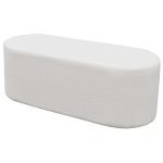 Teddy Fabric Oval Bench Seat - Side
