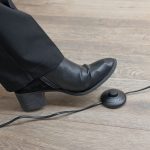 LED double twist lamp - foot switch