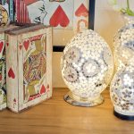 Mosaic Glass Egg Lamp - Mirrored Art Deco - Image 2