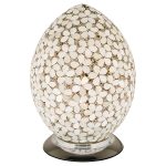 Mosaic Glass Egg Lamp - Opaque Flower