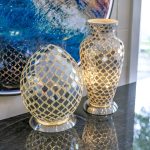 Mosaic Glass Vase Lamp - Mirrored - Image 3