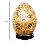 Autumn Gold Mini Mosaic Egg Lamp - Dimensions