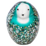 Glass Blue Hedgehog - Front