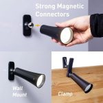Four in One LED Rechargeable Lamp - Wall Mounted