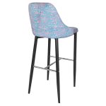 Duncan Bar Stool - Leopard Luxe Bubblegum - Back