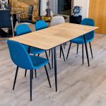 Carleton Extending Dining Table in our Showroom - Extended