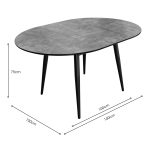 Thornton Grey Extending Dining Table - Image 5