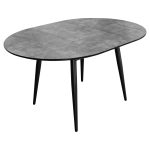 Thornton Grey Extending Dining Table - Extended