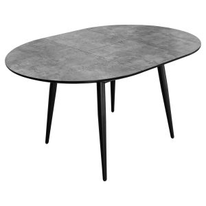 Thornton Grey Extending Dining Table - Extended