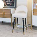 Catford Cream Counter Stool in our Showroom