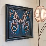 Velvet Print Black Framed Artwork – 85 x 85cm - Image 2