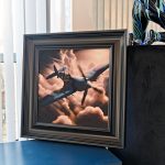 Velvet Print Black Framed Artwork – 55 x 55cm - Image 2