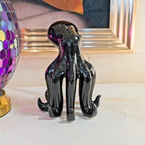 Ceramic Small Black Octopus in our Showroom