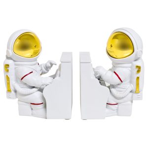 Astronaut Piano Book End Figurines