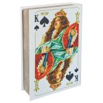 Vintage King Storage Book Box - Back