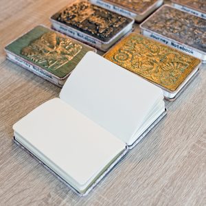 Journey Notebook open close up in our Showroom