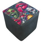 Green Scream Square Foot Stool