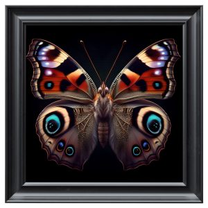 Red Admiral Moth Velvet Print