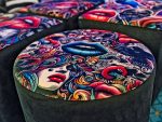 Swivel Drum Stool - Psychedelic Sirens - Image 4