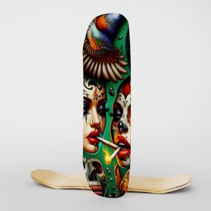 Fabric Skateboard Tattoo Dreams